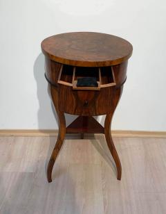 Biedermeier Side or Sewing Table Walnut Veneer South Germany circa 1825 - 1781279