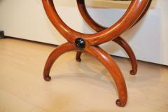 Biedermeier Stool Stained Beech Black Fabric France circa 1820 - 2903433