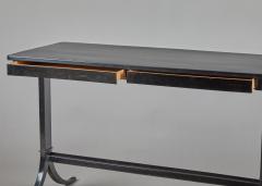 Biedermeier Style Black Lacquer Table - 4282668