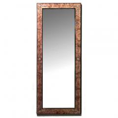 Biedermeier Style Burl Ash and Bronze Wall Mirror - 4693631