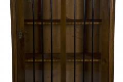 Biedermeier Style Walnut and Parcel Ebonized Display Cabinet - 787575