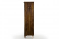 Biedermeier Style Walnut and Parcel Ebonized Display Cabinet - 787578
