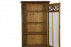 Biedermeier Style Walnut and Parcel Ebonized Display Cabinet - 787579