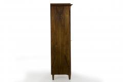 Biedermeier Style Walnut and Parcel Ebonized Display Cabinet - 787581