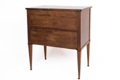 Biedermeier Two Drawer Chest With Unique Lacquered Leaf Design - 4587011