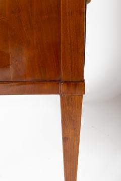 Biedermeier Two Drawer Chest With Unique Lacquered Leaf Design - 4587027