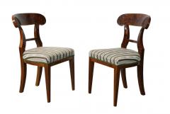 Biedermeier Two Walnut Chairs Vienna c 1830  - 3505916