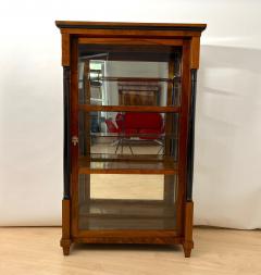 Biedermeier Vitrine Walnut Brass Three Sides Glazed South Germany circa 1830 - 4248204