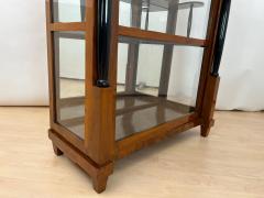 Biedermeier Vitrine Walnut Brass Three Sides Glazed South Germany circa 1830 - 4248211