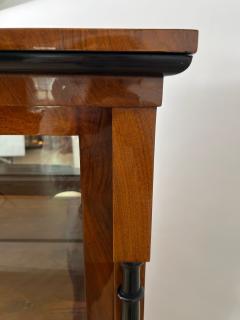 Biedermeier Vitrine Walnut Brass Three Sides Glazed South Germany circa 1830 - 4248213