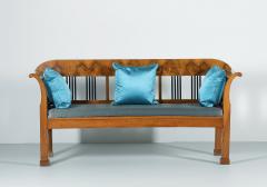 Biedermeier Walnut Bench Vienna c 1825  - 3449922