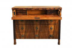 Biedermeier Walnut Bureau Commode Vienna c 1825  - 3497579