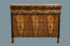 Biedermeier Walnut Bureau Commode Vienna c 1825  - 3497580