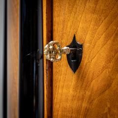 Biedermeier Walnut Demilune Cabinet with Ebonized Details Germany circa 1820 - 4368006