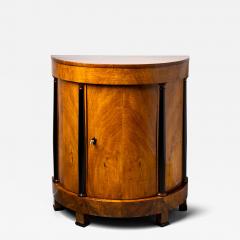 Biedermeier Walnut Demilune Cabinet with Ebonized Details Germany circa 1820 - 4379270