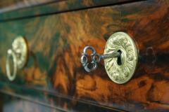 Biedermeier Walnut Secretaire Vienna c 1825  - 3452285