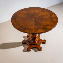 Biedermeier Walnut Tilt Top Center Table circa 1830 40 - 4702294