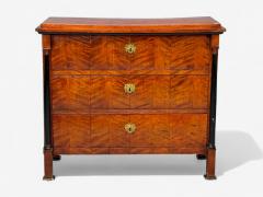 Biedermier Cherry Wood Bronze Ebonized Wood Cabinet Germany 19th c  - 4399497