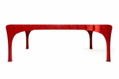 Bieke Hoet Red Lacquer Contemporary Table - 265598