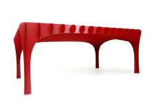 Bieke Hoet Red Lacquer Contemporary Table - 265599