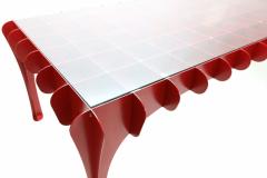 Bieke Hoet Red Lacquer Contemporary Table - 265600