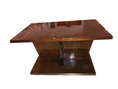 Big Art Deco Side Table Walnut Veneer France circa 1930 - 1021396