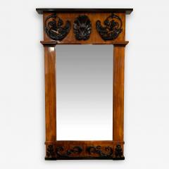 Big Empire Mirror Mahogany Carved Decor South Germany circa 1810 - 1683489