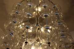 Big Glass Ceiling Light Czceh c 1960 - 3414472