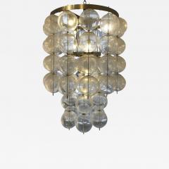 Big Glass Ceiling Light Czceh c 1960 - 3414680