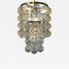 Big Glass Ceiling Light Czceh c 1960 - 3418933