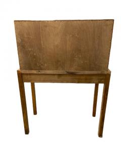 Bijou Functionalist Finnish Design Folding Secretaire Flame Birch 1940s - 3973084