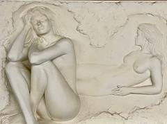 Bill Mack 3D Figural Wall Sculpture Reflection Monumental in Size Nude - 2558313