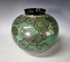 Bill Powell Moss Green Crystal Moon Jar - 3864802