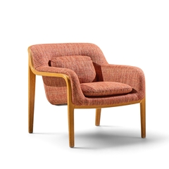 Bill Stephens Bill Stephens for Knoll Model 1315 Mid Century Bentwood Lounge Chairs Pair - 4740919