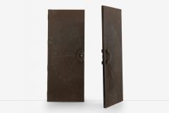 Billy Joe McCarroll and David Gillespie Bronze Brutalist Heroic Sunburst Doors - 3842416