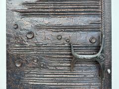 Billy Joe Mccarroll David Gillespe Brutalist Aluminum Door Panel in Anodized Bronze Copper Finish - 3273048