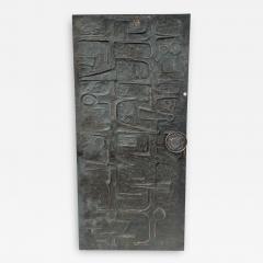 Billy Joe Mccarroll David Gillespe Hammered Copper Repousse Brutalist Door Panel - 3281318