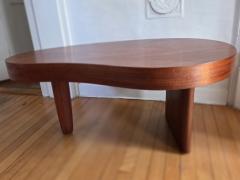 Biomorphic Mahogany Coffee Table North Shore Massachusetts c 1948 Studio - 4570806
