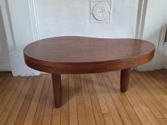 Biomorphic Mahogany Coffee Table North Shore Massachusetts c 1948 Studio - 4570822