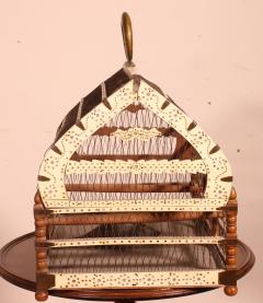 Bird Cage In Bone And Wood 19 Century - 2223552