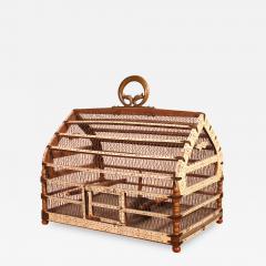 Bird Cage In Bone And Wood 19 Century - 2225207