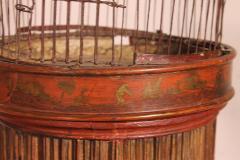 Bird Cage On Stand With Chinese Decor 19 Century - 2227558