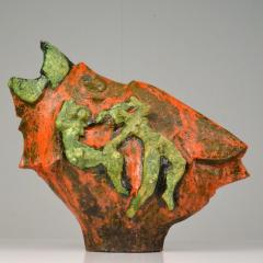 Bird Sculpture in Dutch Cobra Style with Dancing Figures - 3027540