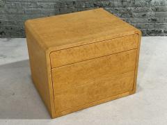 Birdseye Maple Waterfall Night Stand End Table 1970 - 3203489