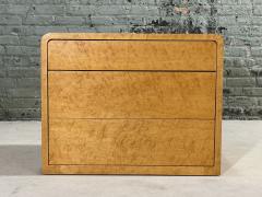 Birdseye Maple Waterfall Night Stand End Table 1970 - 3203490