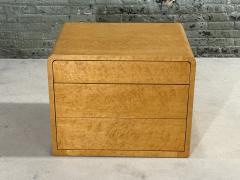 Birdseye Maple Waterfall Night Stand End Table 1970 - 3203491