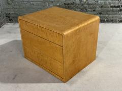 Birdseye Maple Waterfall Night Stand End Table 1970 - 3203492