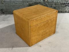 Birdseye Maple Waterfall Night Stand End Table 1970 - 3203493