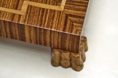 Birger Ekman Wood Floor Lamp with Decorative Inlays by Birger Ekman Attr Sweden 1930s - 4739938