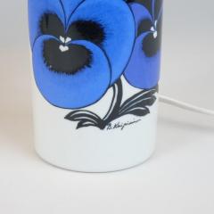 Birger Kaipiainen A Pair of Birger Kaipiainen Pansy Limited Edition Table Lamps Arabia 1980s - 4621688